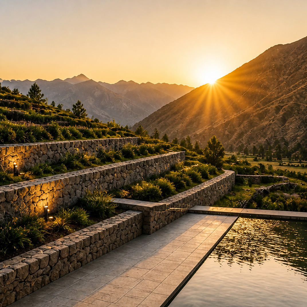 Hacienda Inca al atardecer